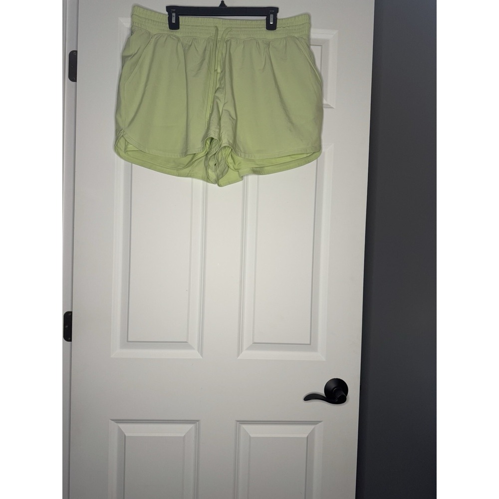 Abercrombie And Fitch YPB Light Green Lined Activewear Shorts Xl
